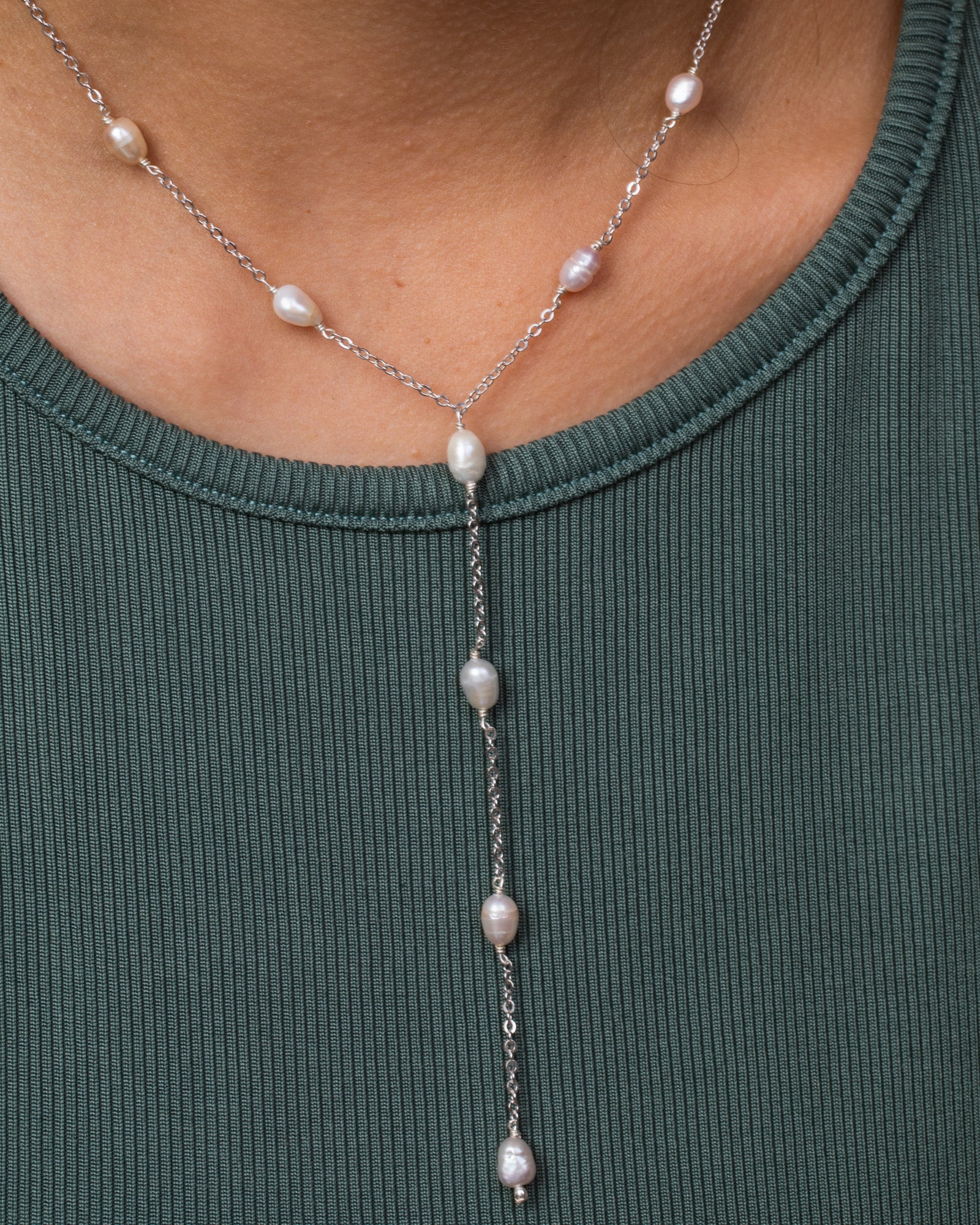 Colored Pearl Necklace