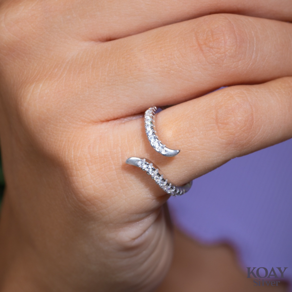 Zircon Wave Ring