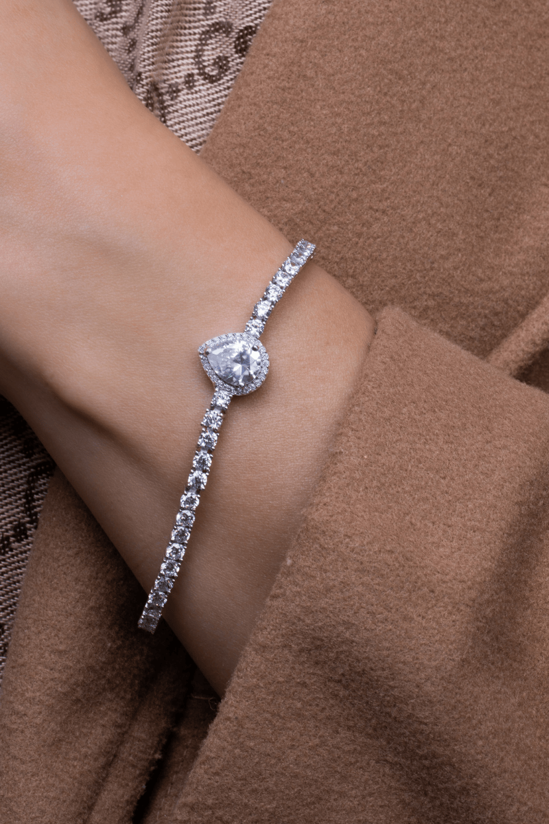 Zircon Oval Tennis Bracelet