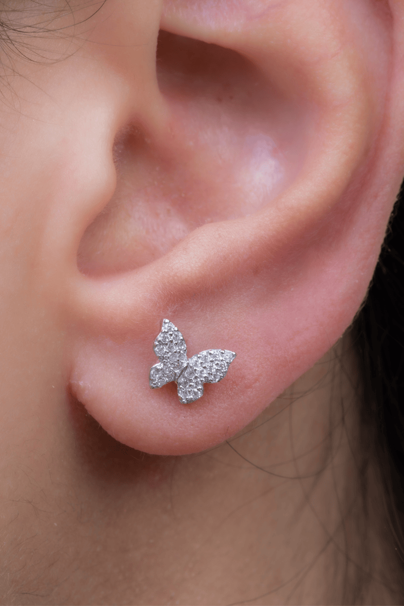 Zircon Butterfly (06) Earring