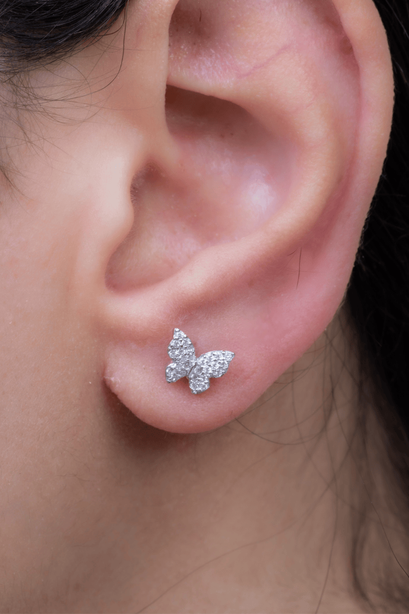 Zircon Butterfly (06) Earring
