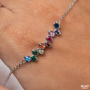 Colored Oval Zircon Bracelet