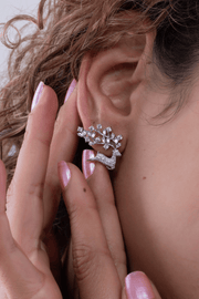 Zircon Peacock Earring