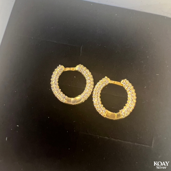 Zircons GP Hoop Earring