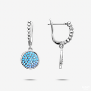 Circle Turquoise Hoop Earring