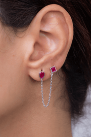 Zircon Oval (02) Fuchsia Single