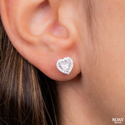 Zircon Heart (01) Earring