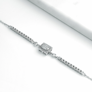 Zircon Tennis Square Bracelet