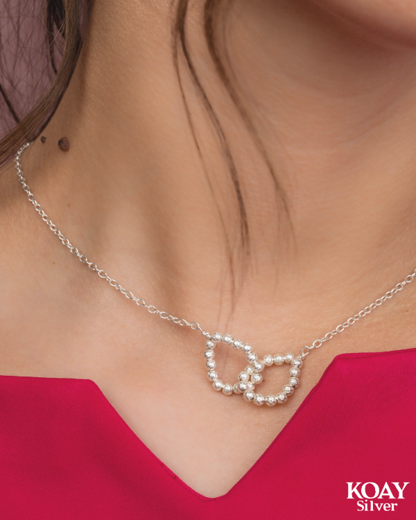 Double Circles Balls Necklace