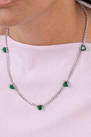 Gourmet Green Heart Necklace