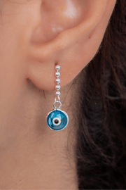 Blue Eye & Balls Earrings