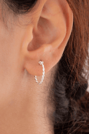 Twisted Rope (01) Hoop Earring