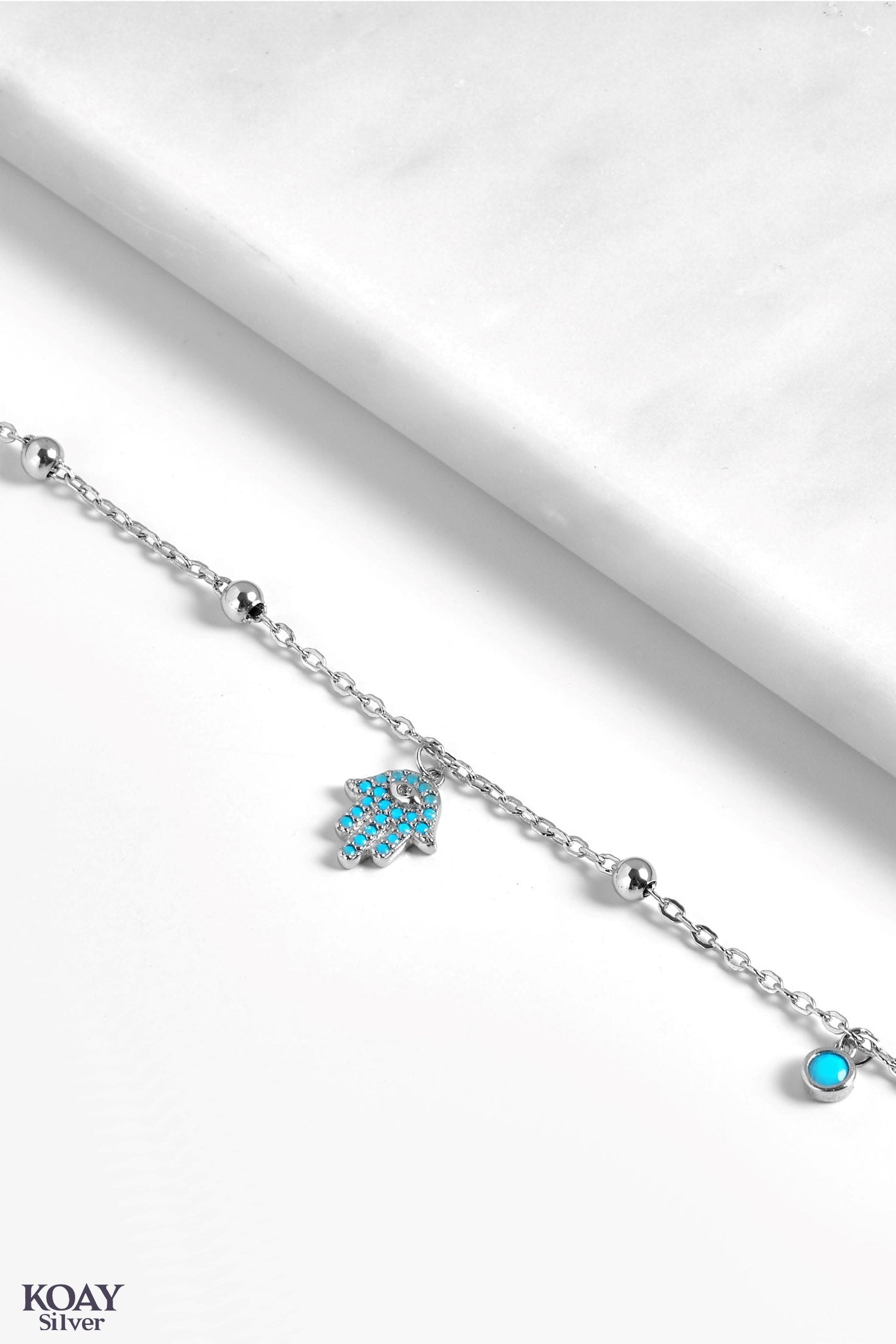 Turquoise Hand Anklet