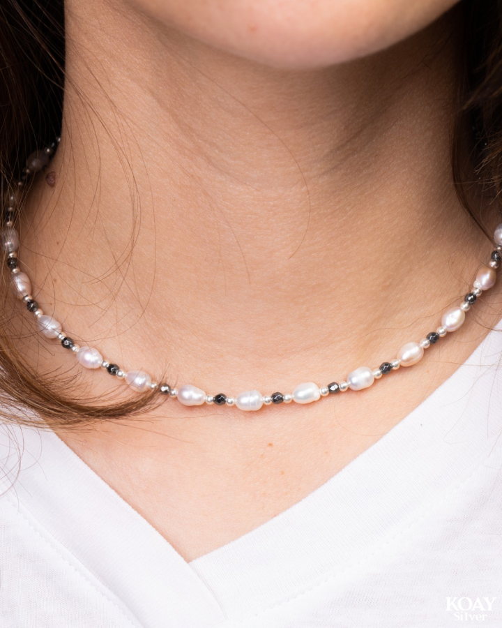 Pearl and hematite N