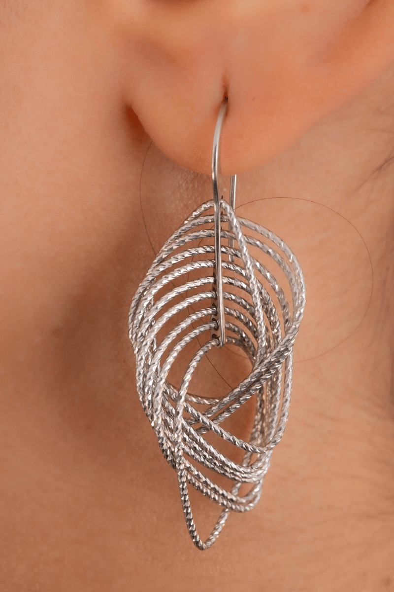 Layered Leaf Earring
