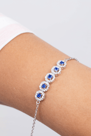 Zircon (019) Blue Bracelet