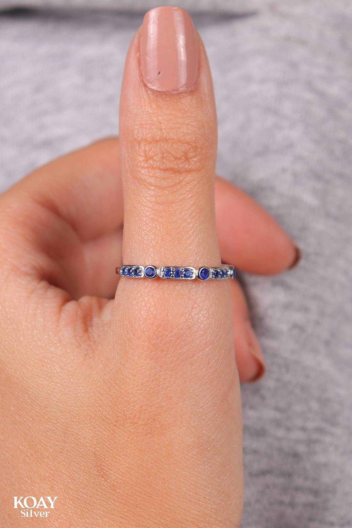 Zircon (042-Blue) Ring