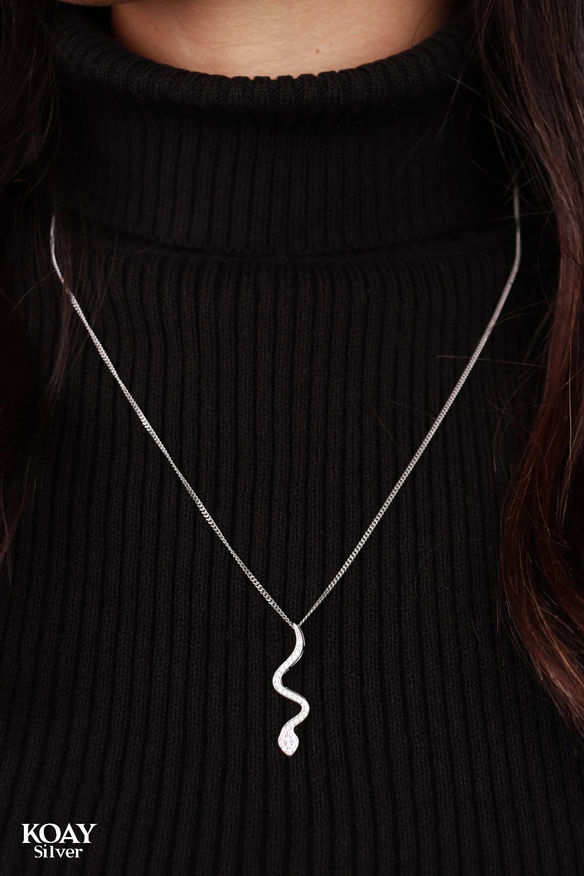Zircon Snake Necklace