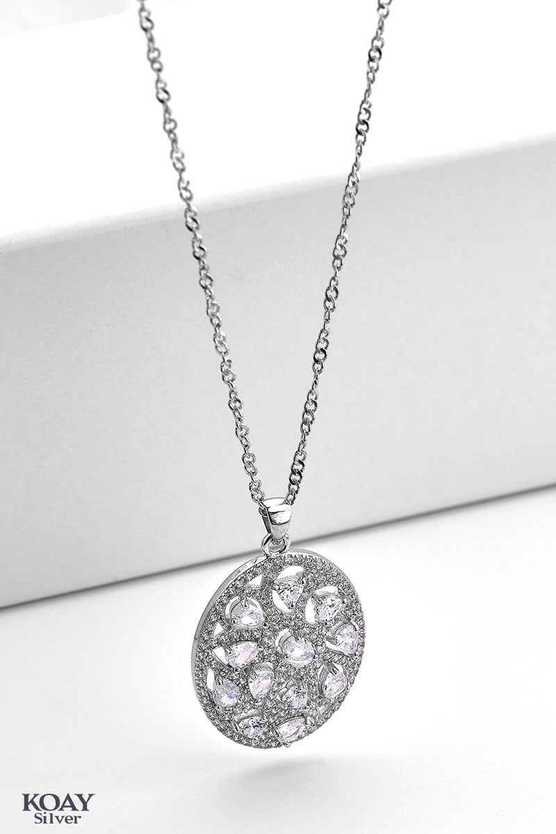 Zircon Shape Stones Necklace