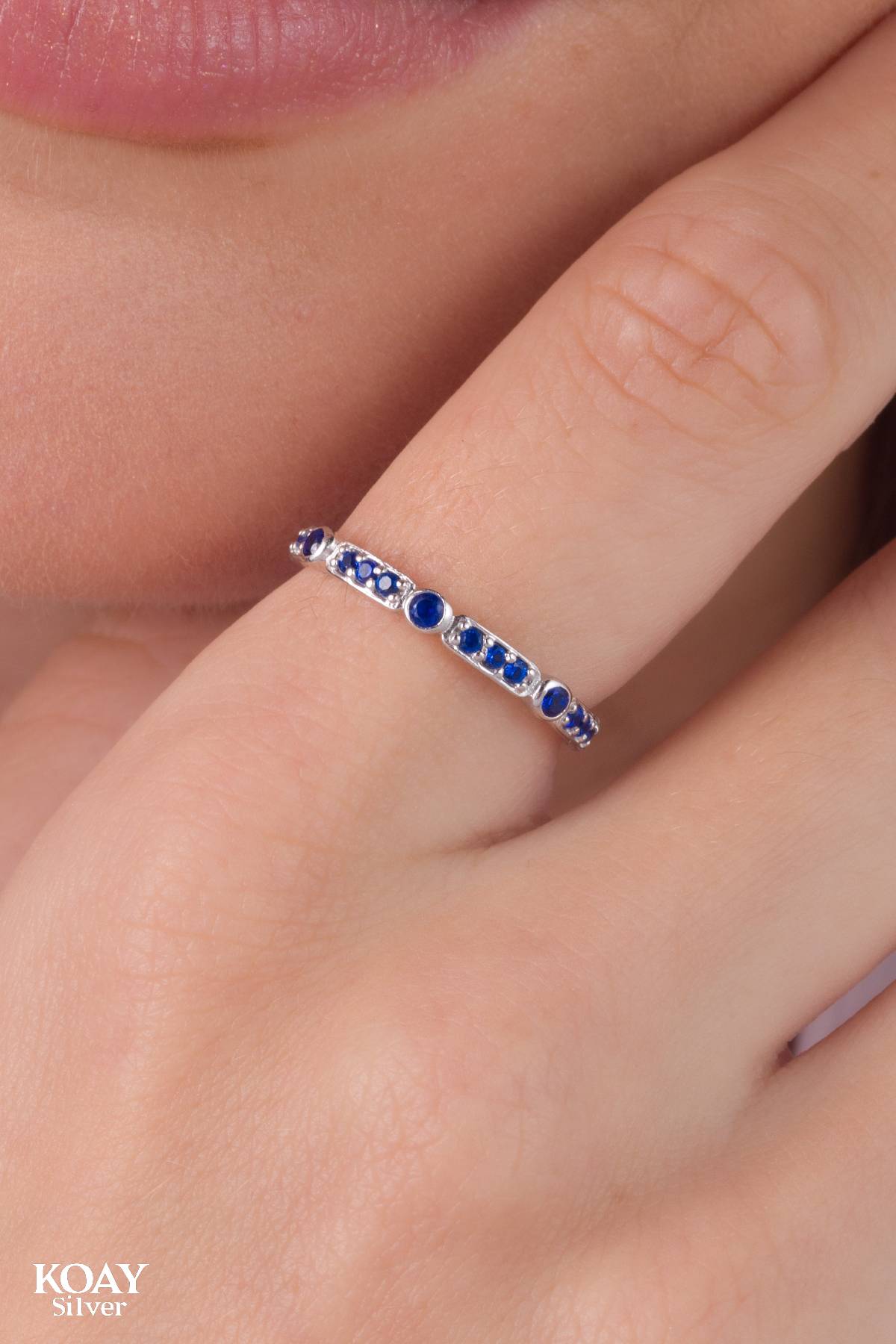 Zircon (042-Blue) Ring