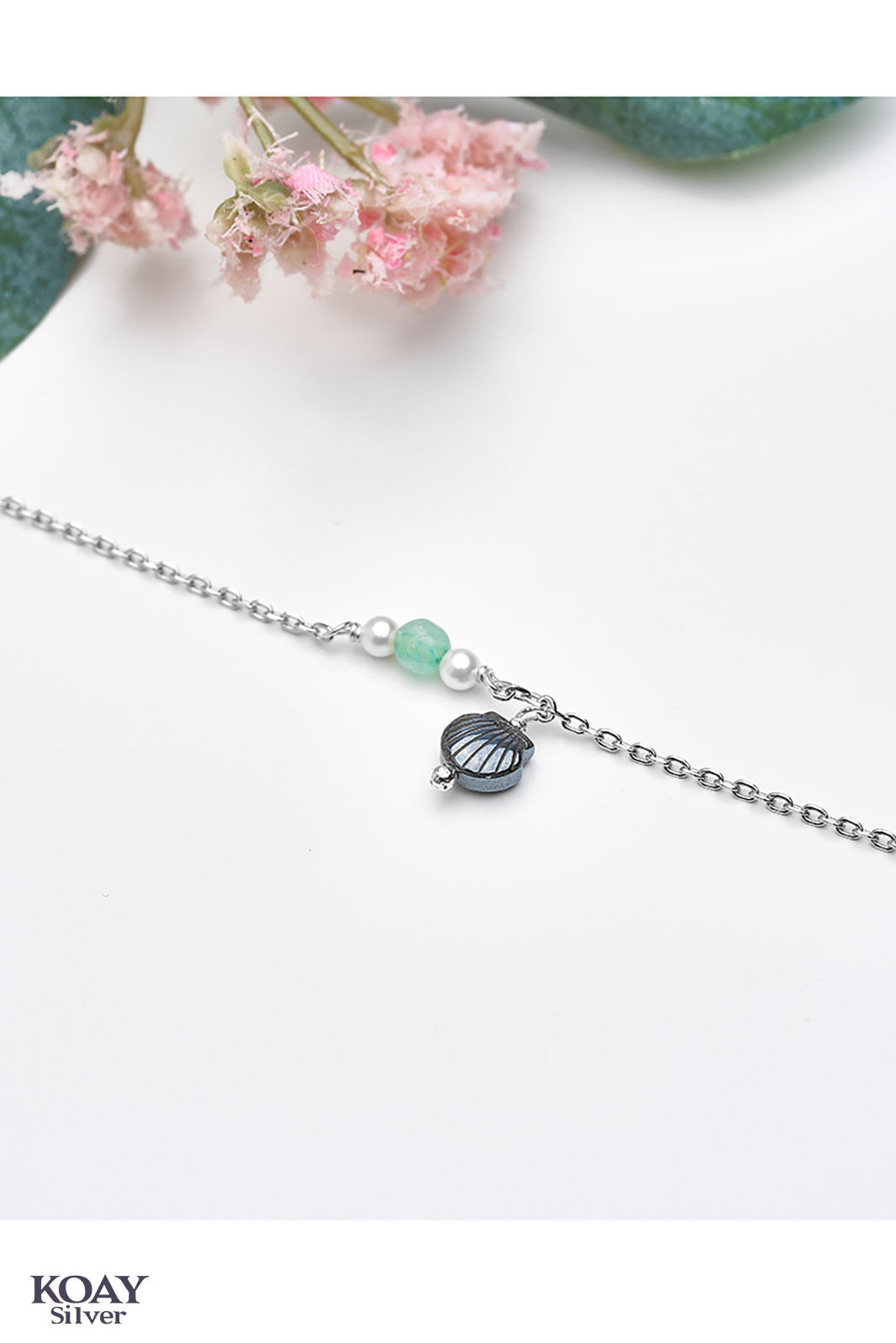 Colored Italian Shell (Mint) Bracelet