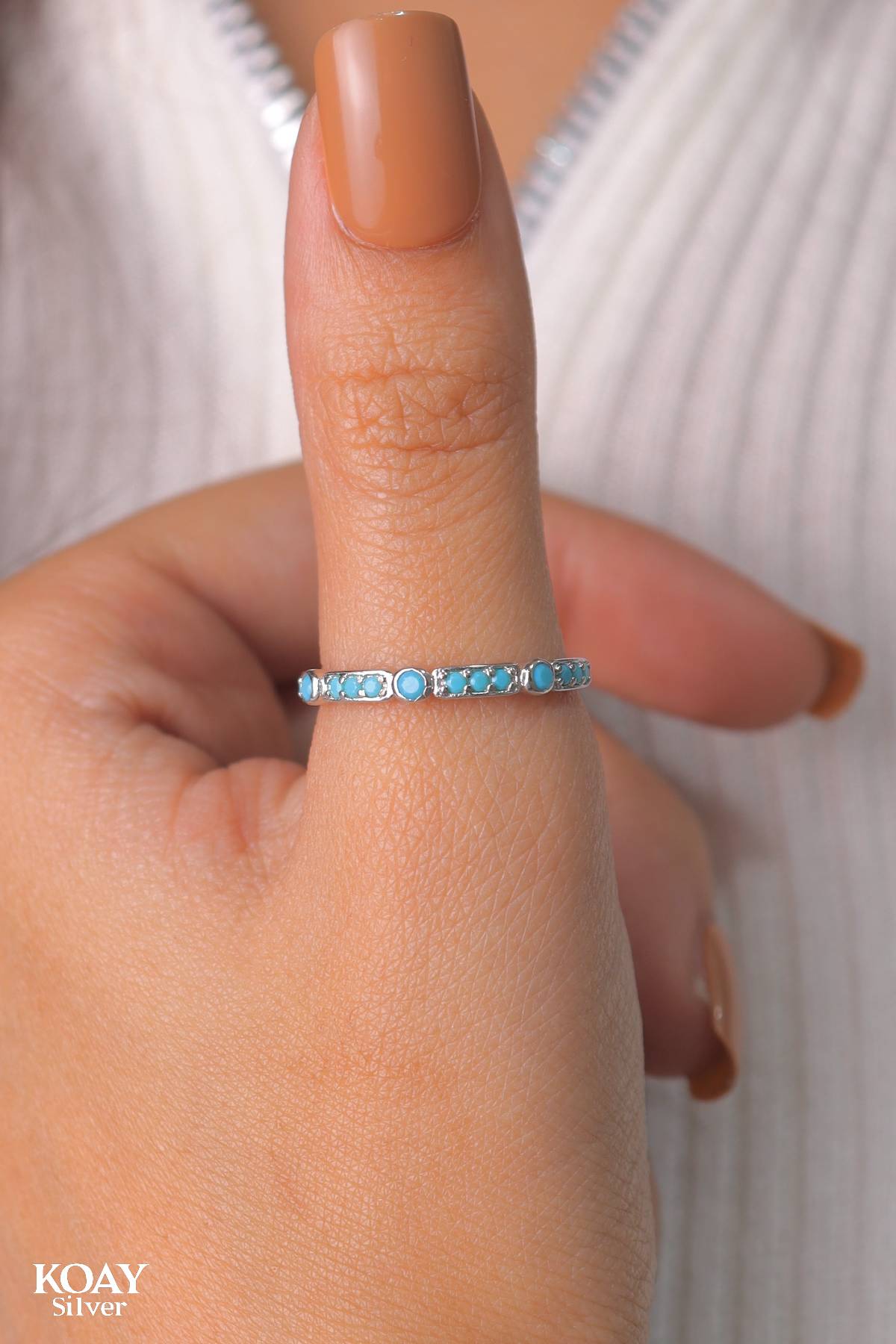 Zircon Ring (042-Turquoise)