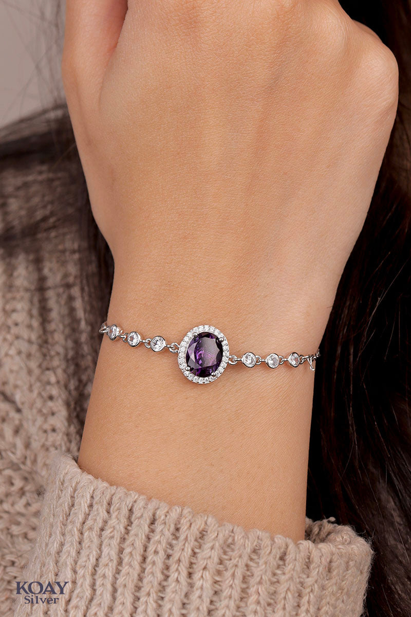 Zircon Bracelet (09-Purple)