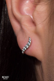 Zircon Wave Earring