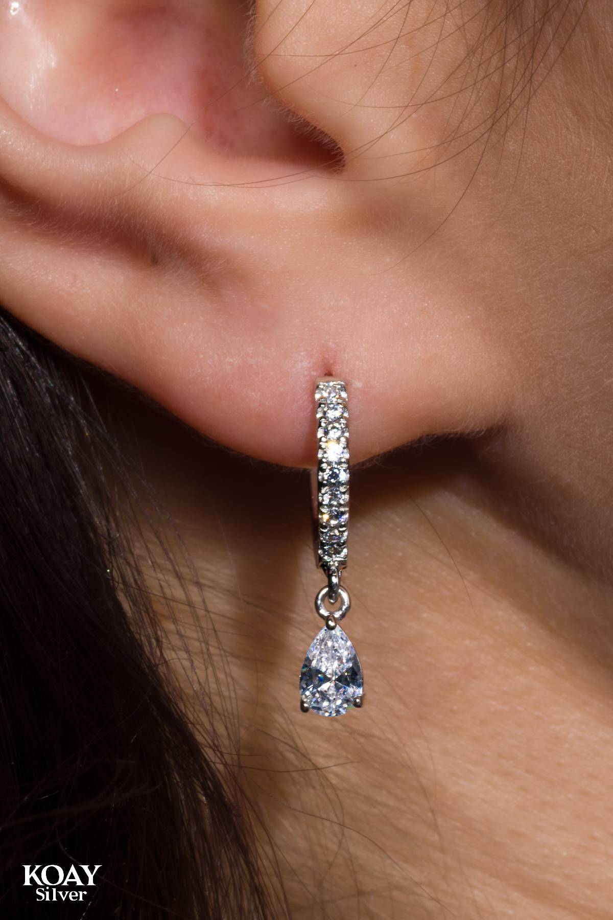 Zircon Hoop (019) Earring