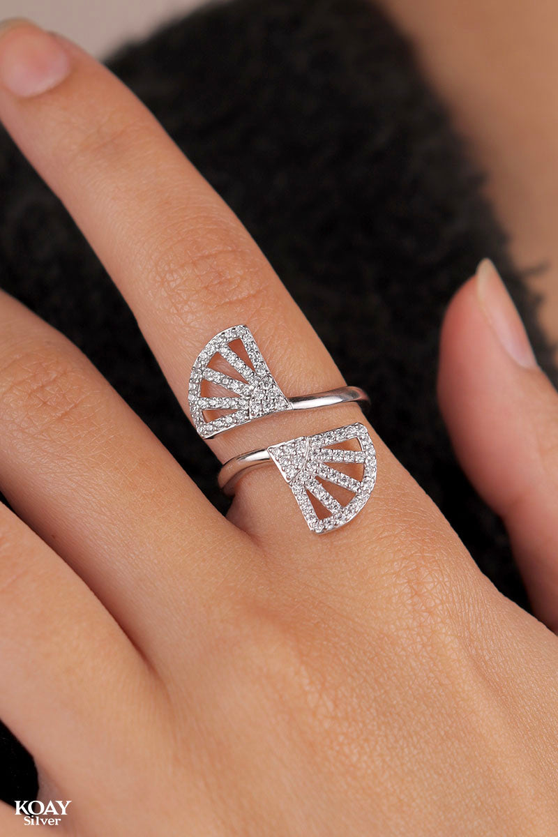 Zircon Lotus Ring