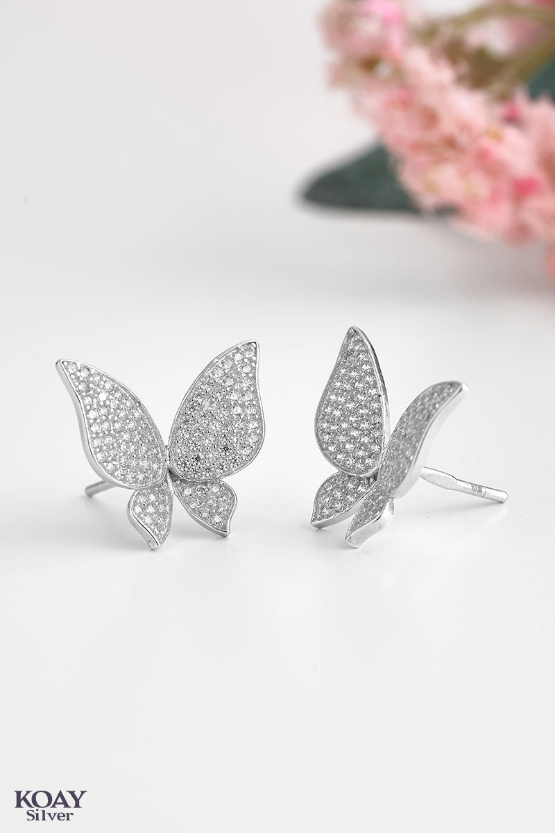 Zircon Butterfly Earring (04)