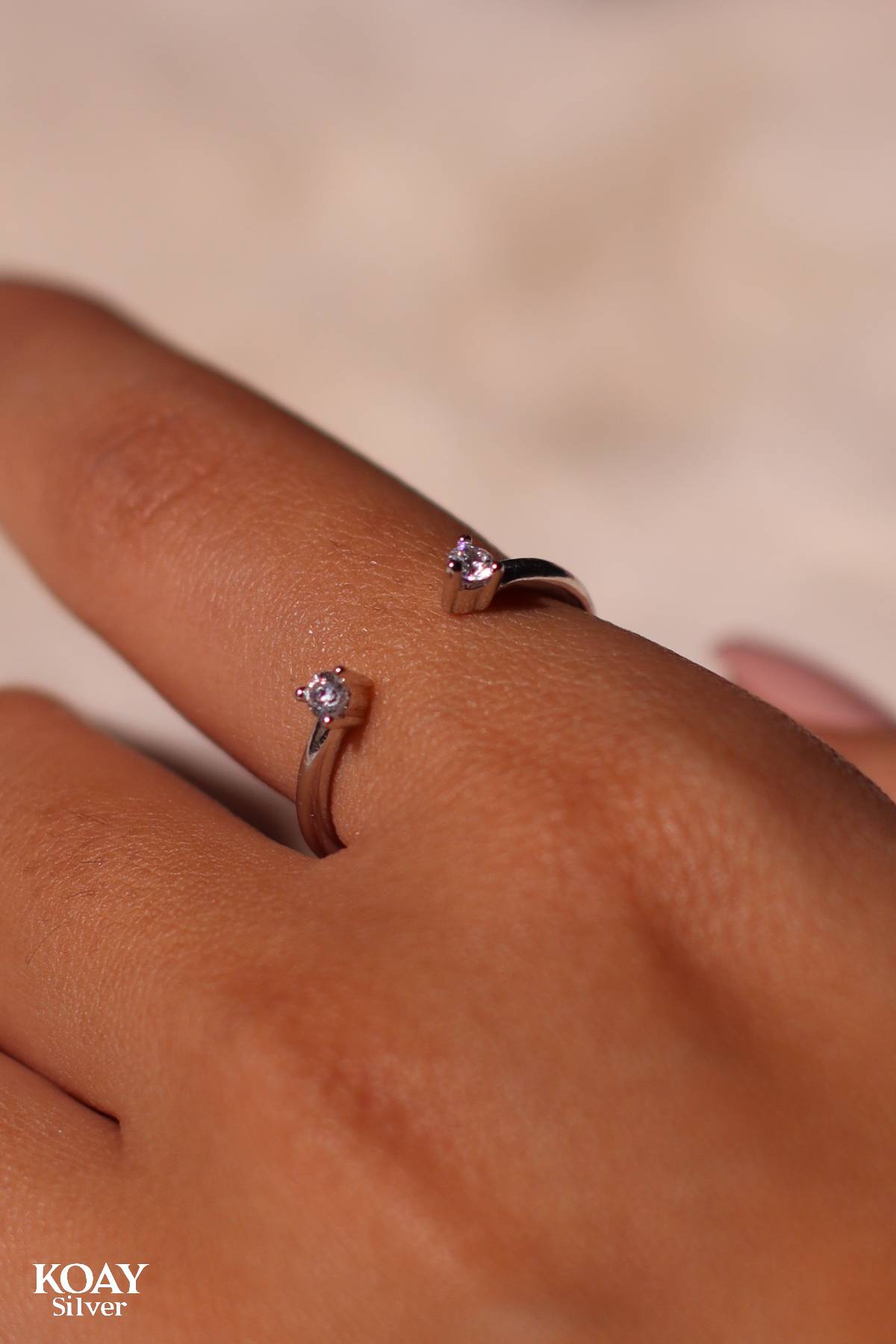 Double Zircon (02) Ring