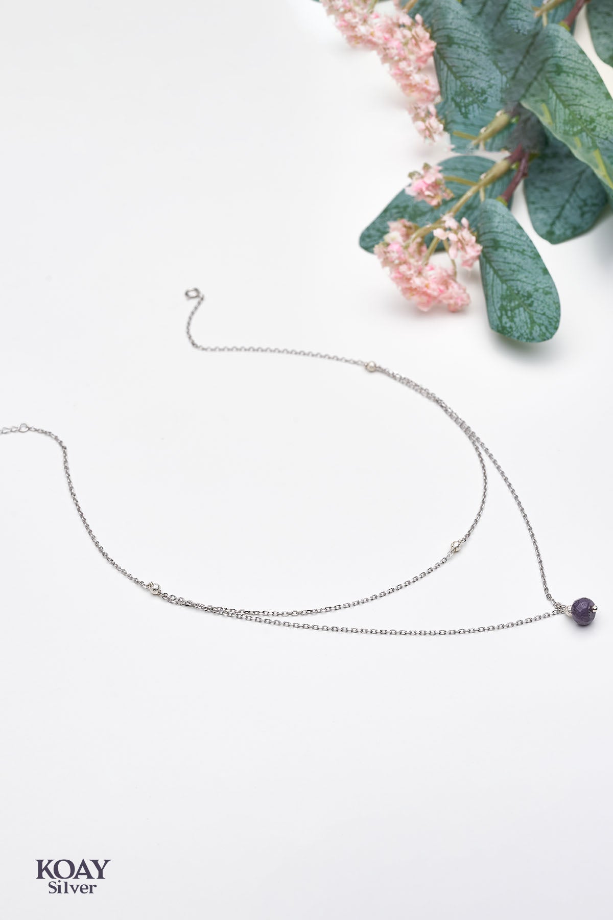 Purple Stone Necklace
