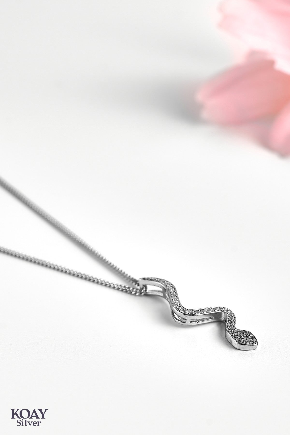 Zircon Snake Necklace
