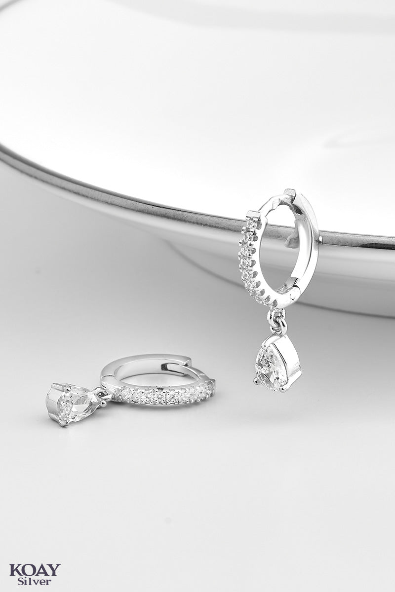 Zircon Hoop (019) Earring
