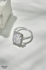 Square Zircon 02 Ring