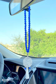 Arabic Blue Car Pendant