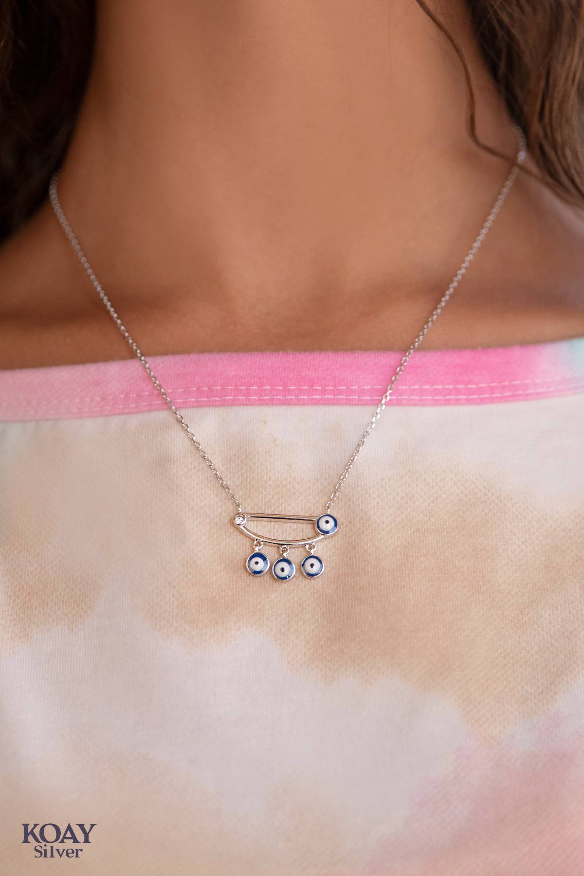 Pin Eye Necklace