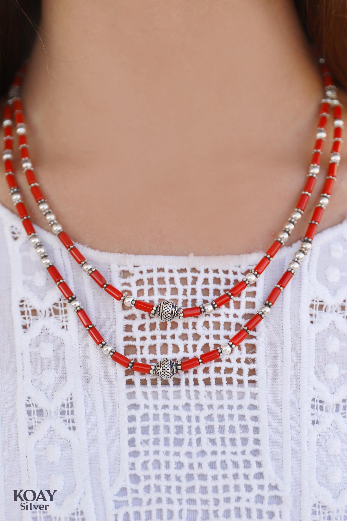 Double Coral Necklace