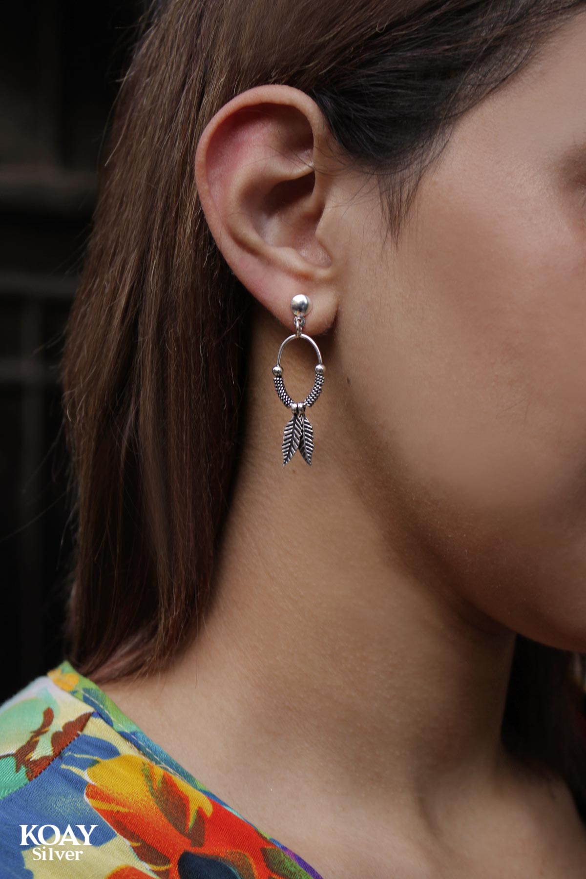 D Feathers Earring