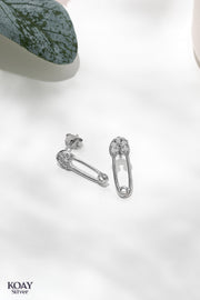 Pin Zircon Earring