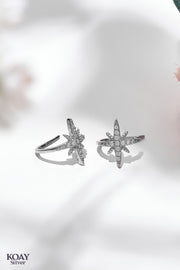 Clip North star Earring