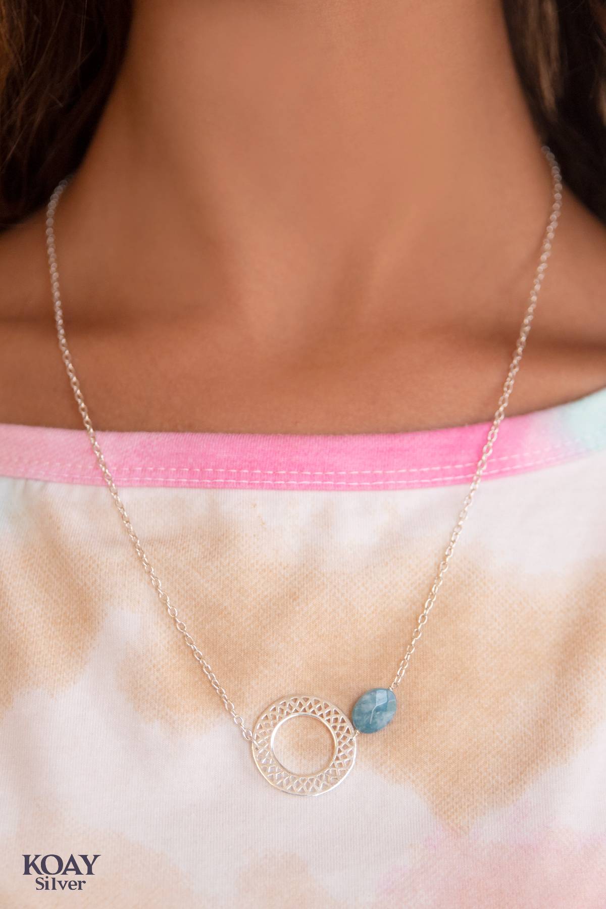 Blue Ring Necklace (02)