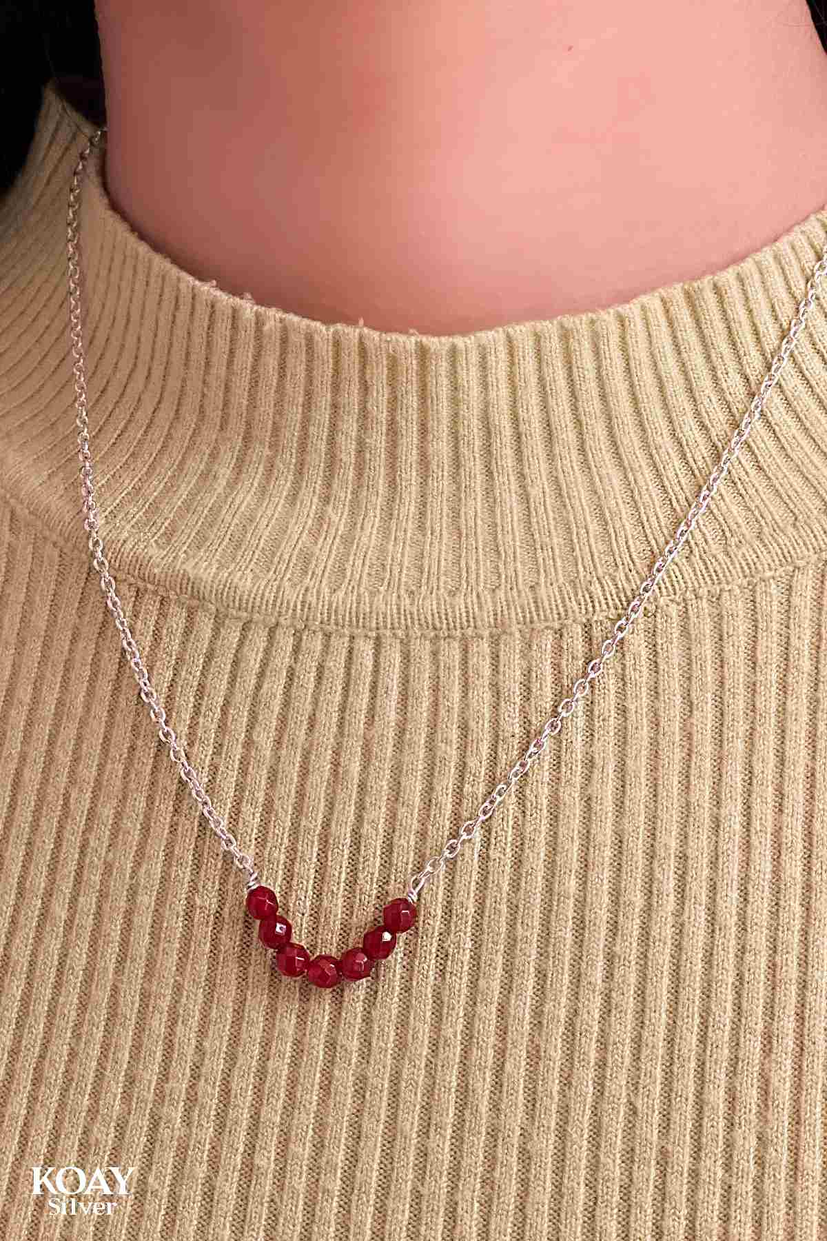Red Beads Necklace