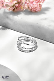 Triple Plain Ring