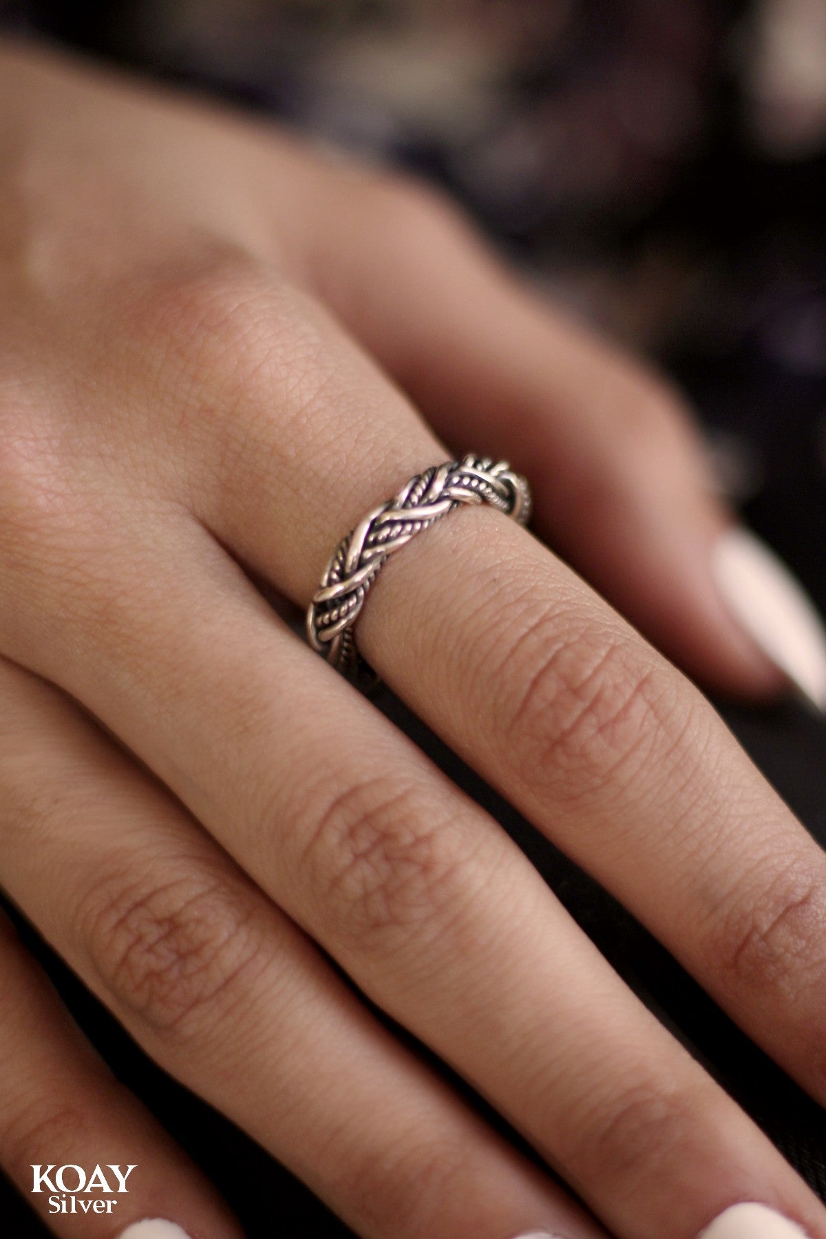 G Tex Braided Ring
