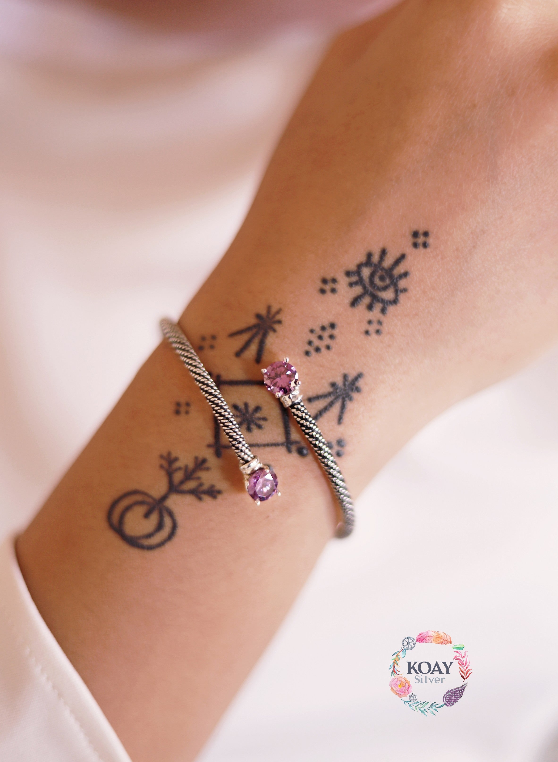 Purple Braided Bracelet